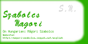 szabolcs magori business card